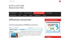 Desktop Screenshot of affiliation-rencontre.biz