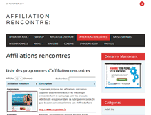 Tablet Screenshot of affiliation-rencontre.biz